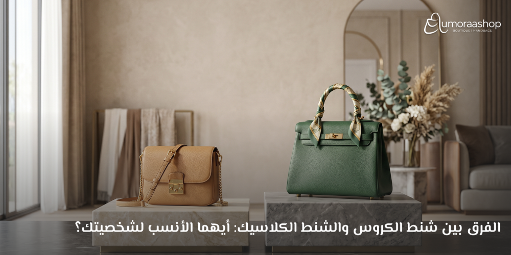 الفرق بين شنط الكروس والشنط الكلاسيك: أيهما الأنسب لشخصيتك؟