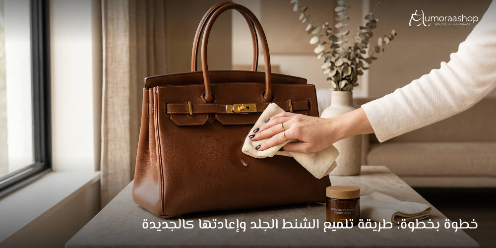 خطوة بخطوة: طريقة تلميع الشنط الجلد وإعادتها كالجديدة