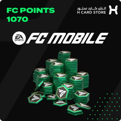 1070 نقطة FC فيفا موبايل للمتجر السعودي