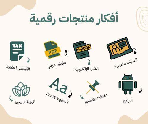 افكار لمنتجات رقمية