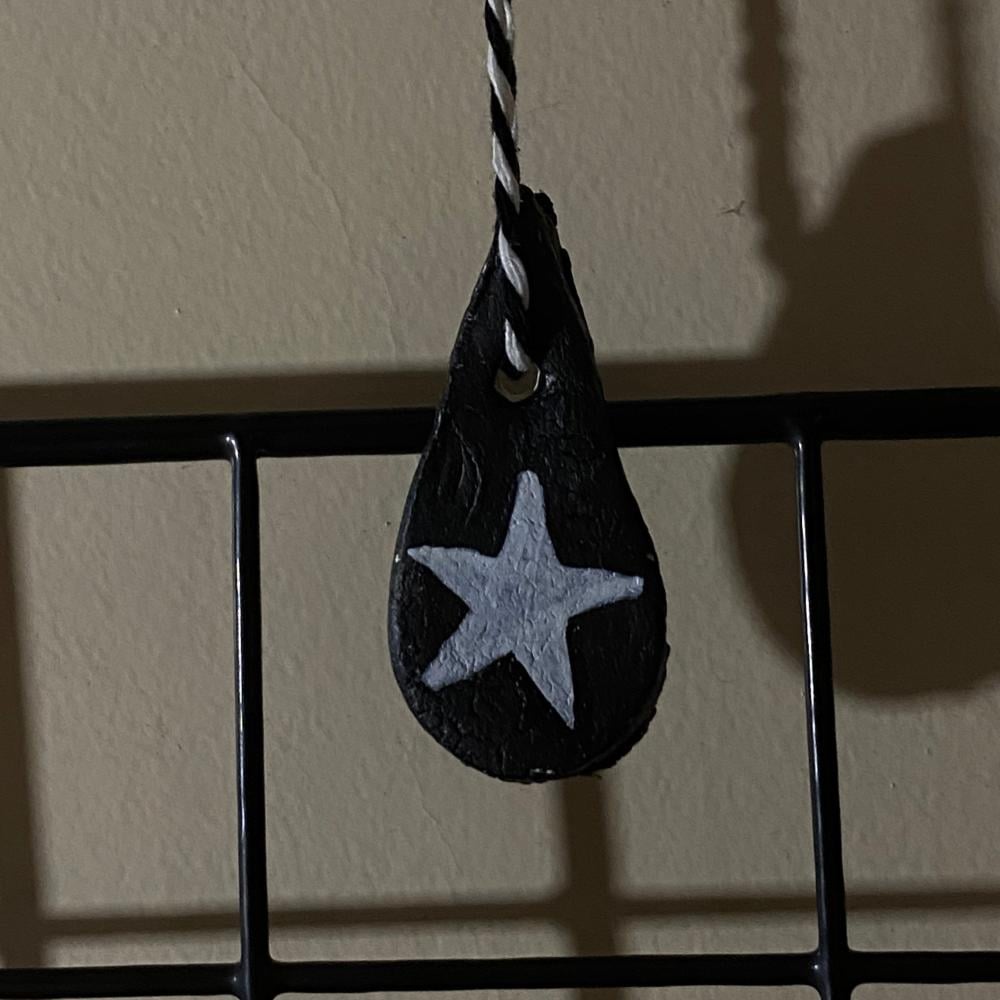 A white star