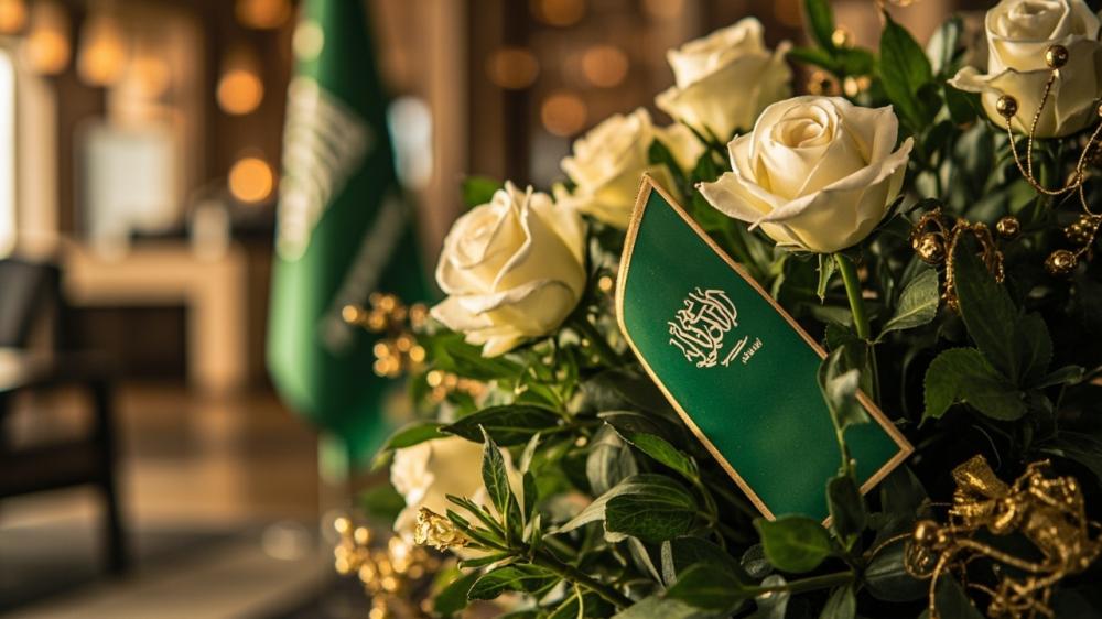 ورد الأعياد الوطنية السعودية في مكة وجدة والطائف: لمسات من الاعتزاز