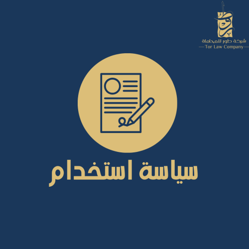 سياسة الاستخدام