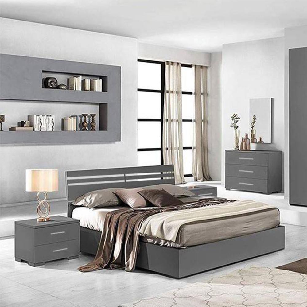 غرفة نوم 5 قطع رمادي من متجر بيتي السعودية