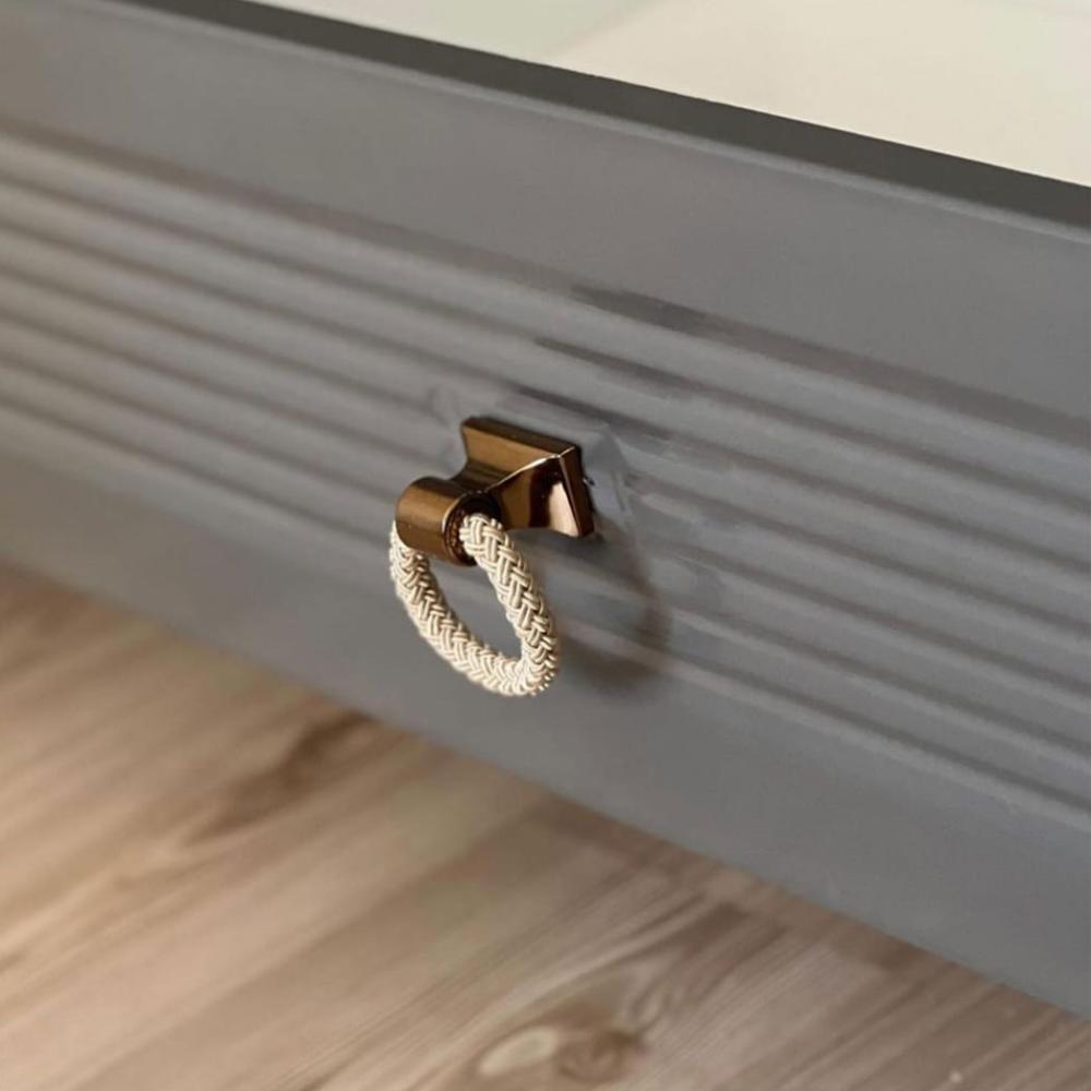 خزانة ملابس أبيض ورمادي 200×60×240 سم