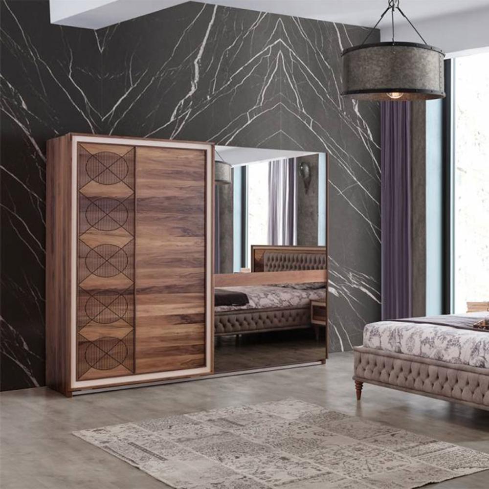 غرفة نوم 5 قطع بني