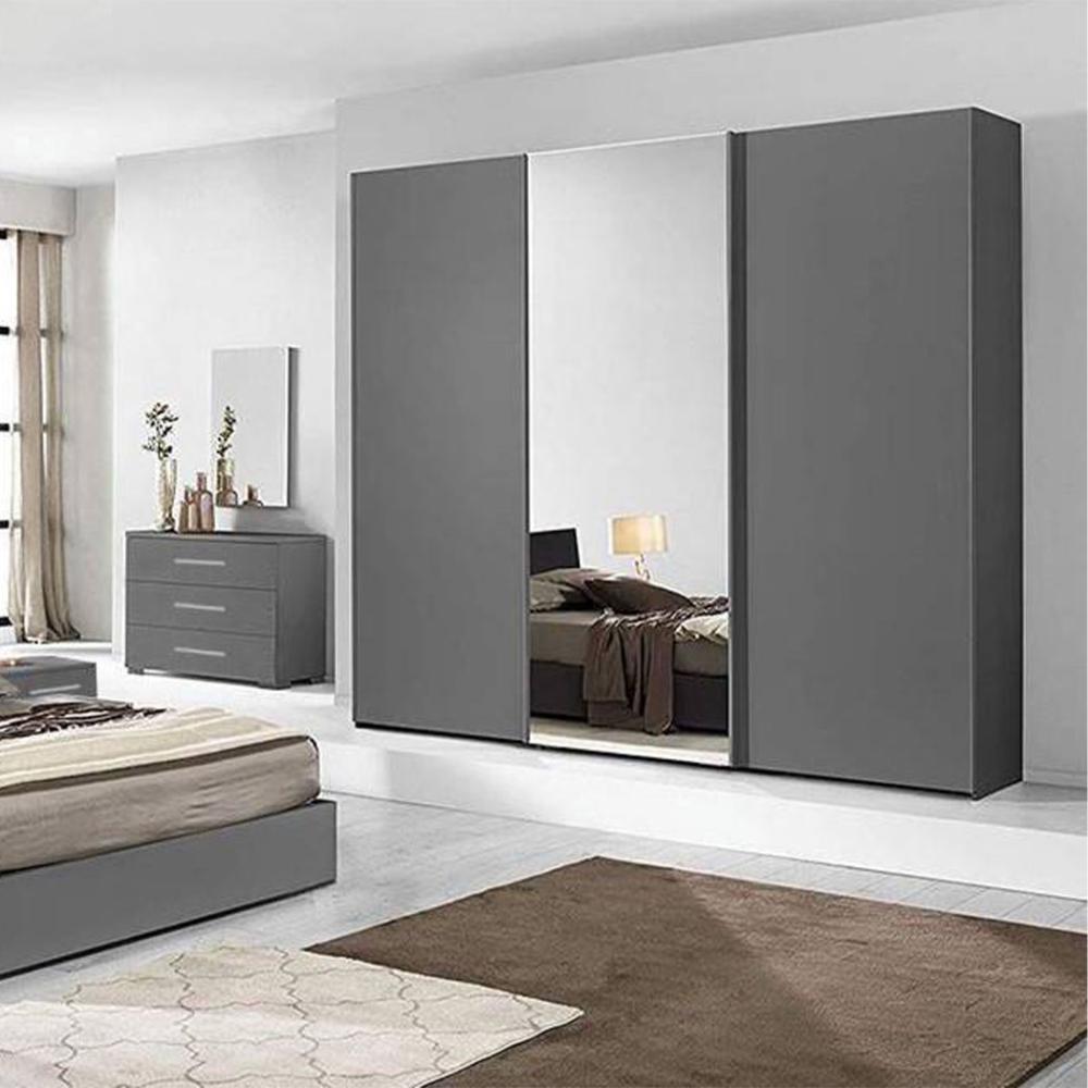 غرفة نوم 5 قطع رمادي