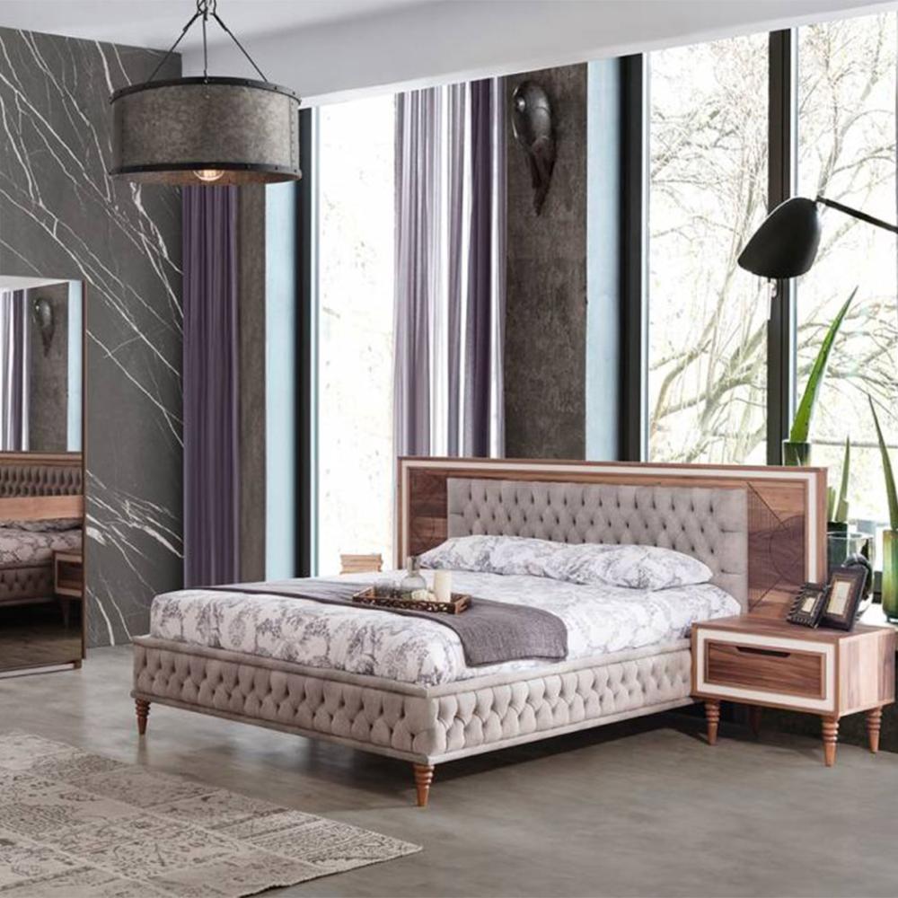 غرفة نوم 5 قطع بني من متحر بيتي السعودية