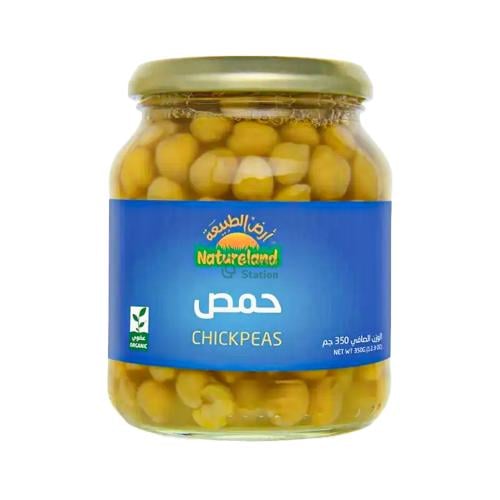 حمص عضوي ارض الطبيعة 350 جم