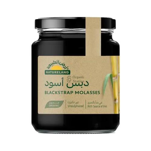 دبس قصب سكر اسود عضوي ارض الطبيعة 550 جرام