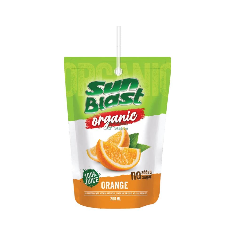 Sunblast Organic Orange Juice 10x200ml