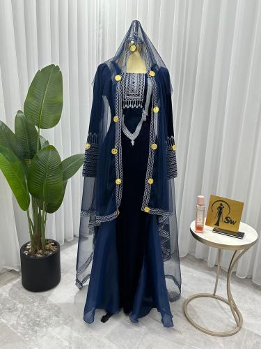 فستان عسيرى طرحه جنيهات الذهب