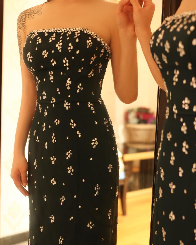 فستان سهرة ناعم من سمارا بوتيك-S69