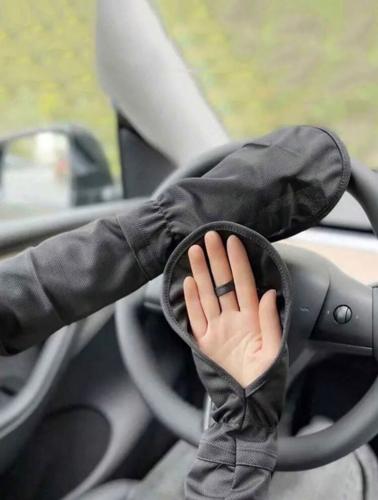 زوج حماية اليدين من أشعة الشمس / قفازات القيادة من...
