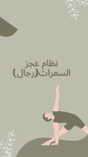 نظام حساب السعرات ( رجال)