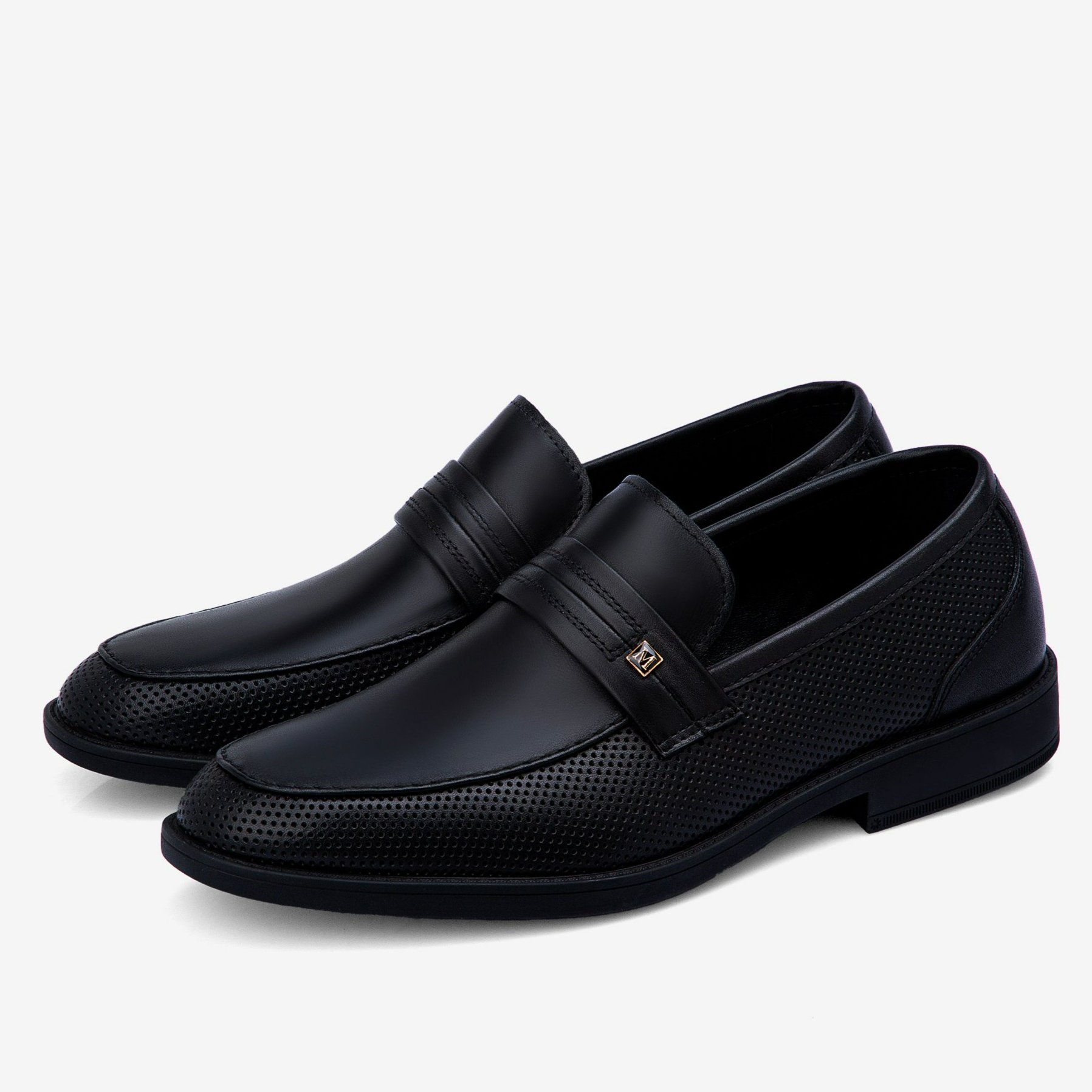 حذاء ماركو رسمي إيطالي رجالي - كلاسيكي أسود