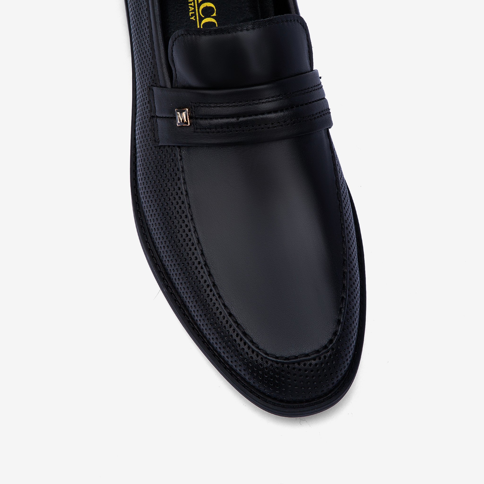 حذاء ماركو رسمي إيطالي رجالي - كلاسيكي أسود