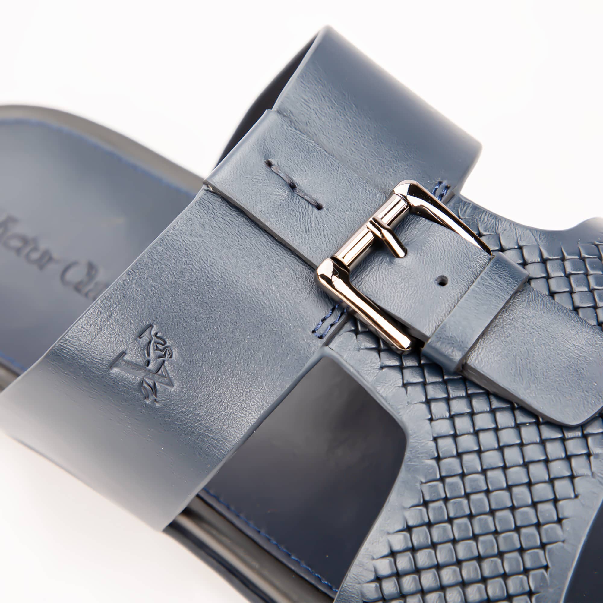 مداس فيكتور كلارك طبي من الجلد الكحلي الطبيعي