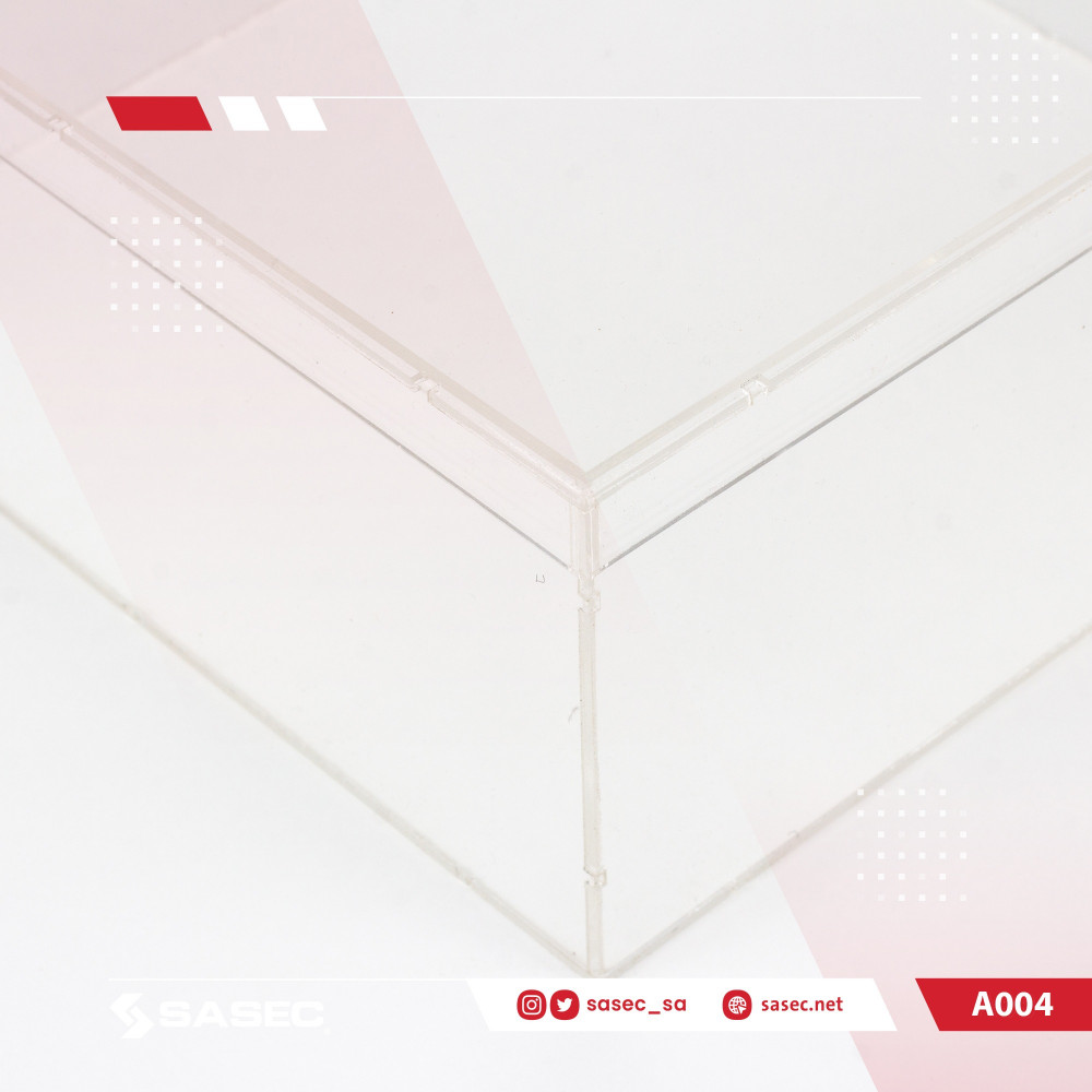 صندوق اكليرك بغطاء سماكة 6mm المقاس حسب الاختيار بالداخل