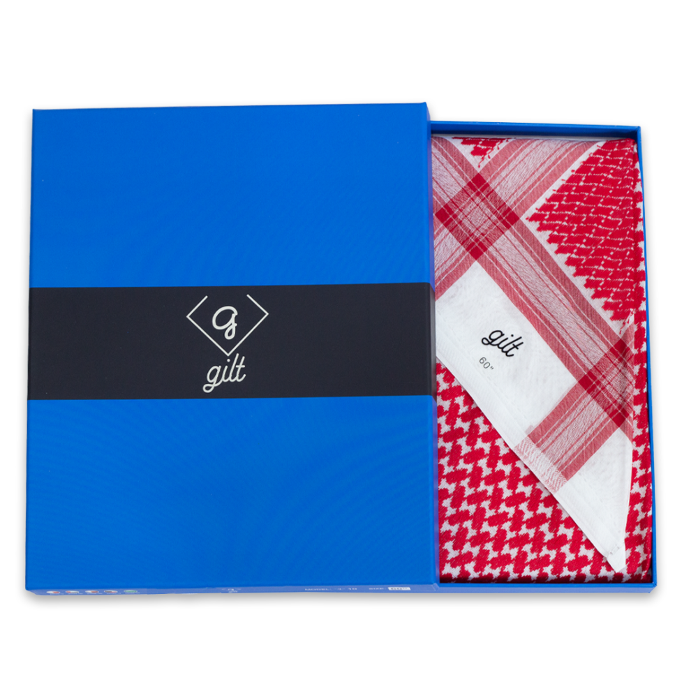 شماغ جيلت احمر رجالي gilt قطن طبيعي