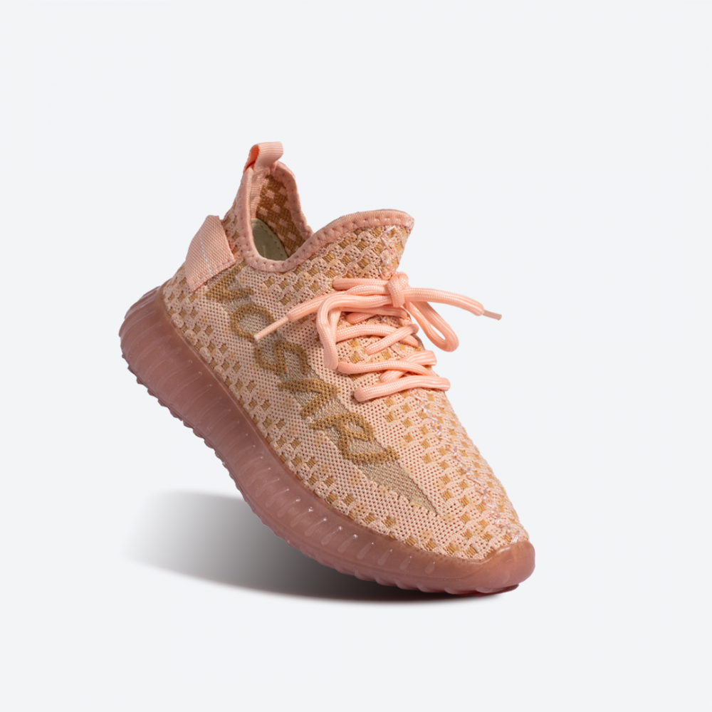 حذاء قماش نسائي بينك منقط