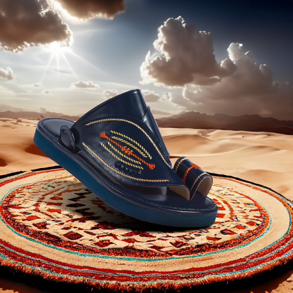 حذاء شرقي عالى لون كحلي