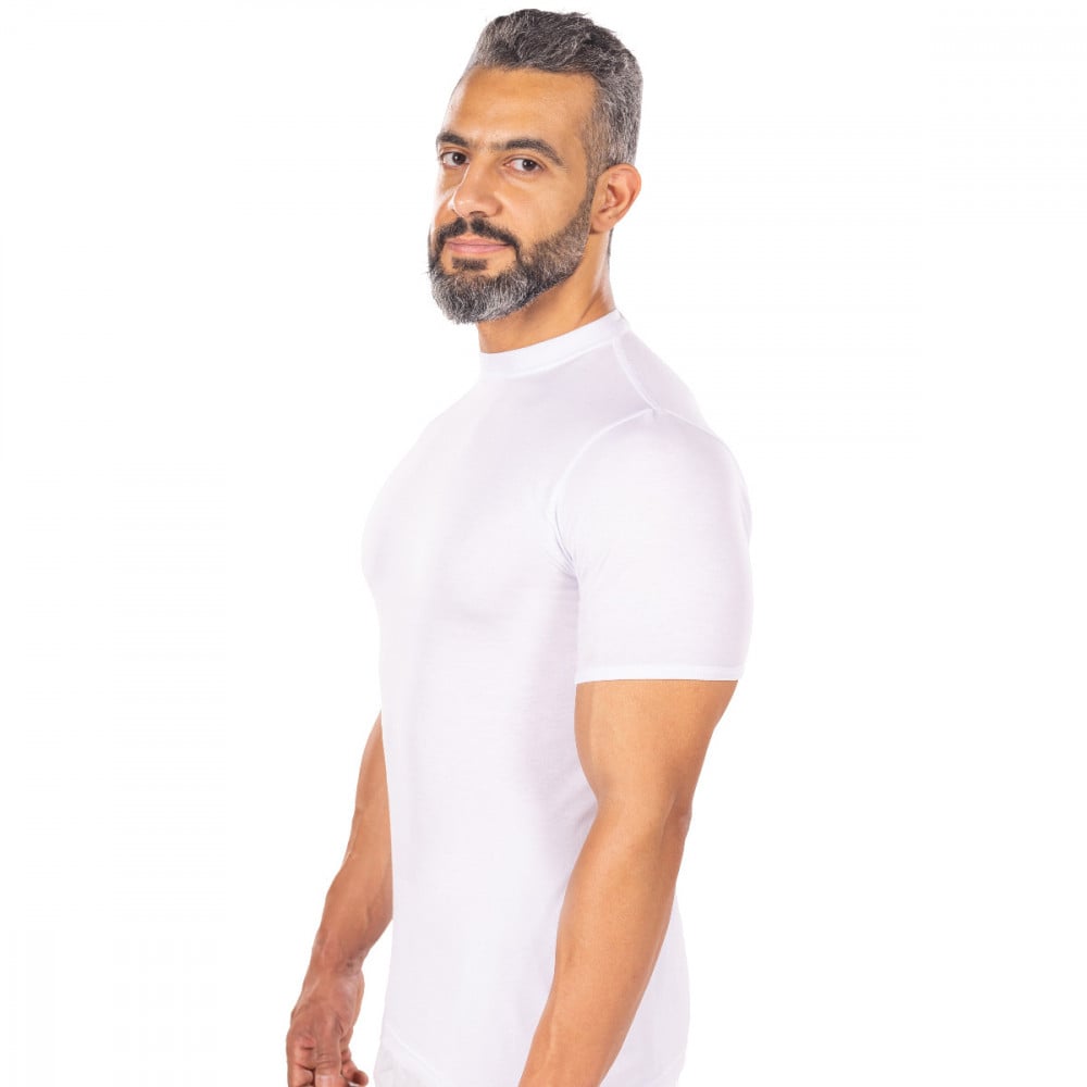 فانلة رجالي نصف كم حلق