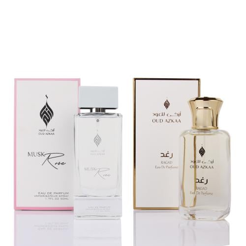عطر رغد 50 مل + عطر مسك روز 50 مل
