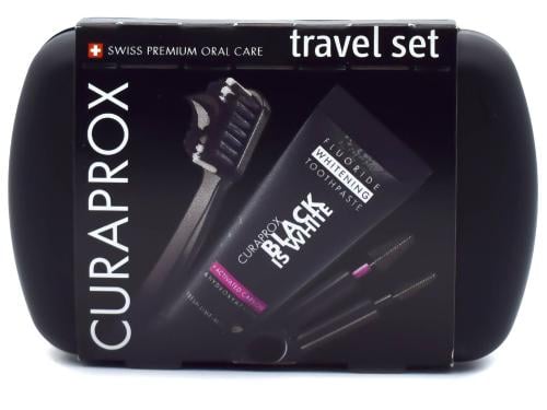 كيورا بروكس مجموعة السفر, Curaprox black is white...