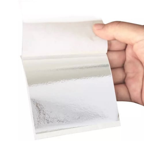 ورق فضه شرئح 100 ورقه مقاس 16سم*16سم