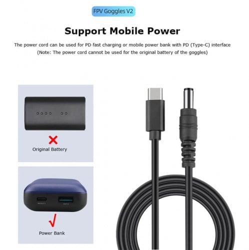 Goggles V2 Cable Power Bank