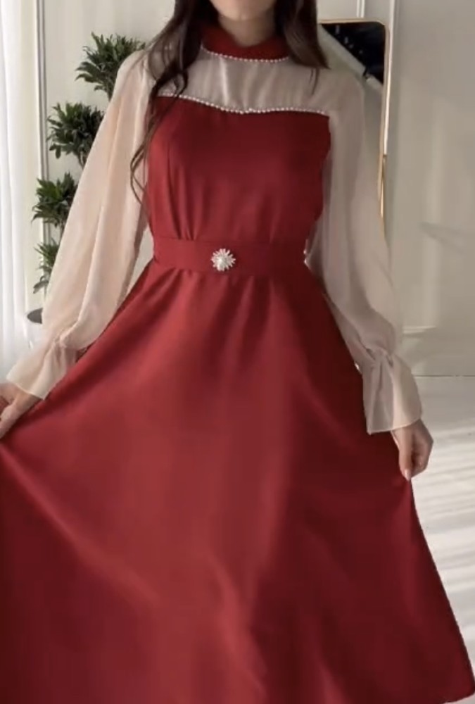 فستان غاليه الخامه    كريب استرتش