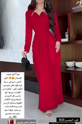فستان احمر باربي