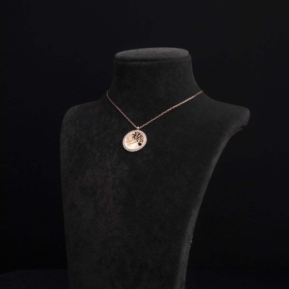 سلسلة فضة نسائية بتصميم الشجرة المعمرة من فيرونا