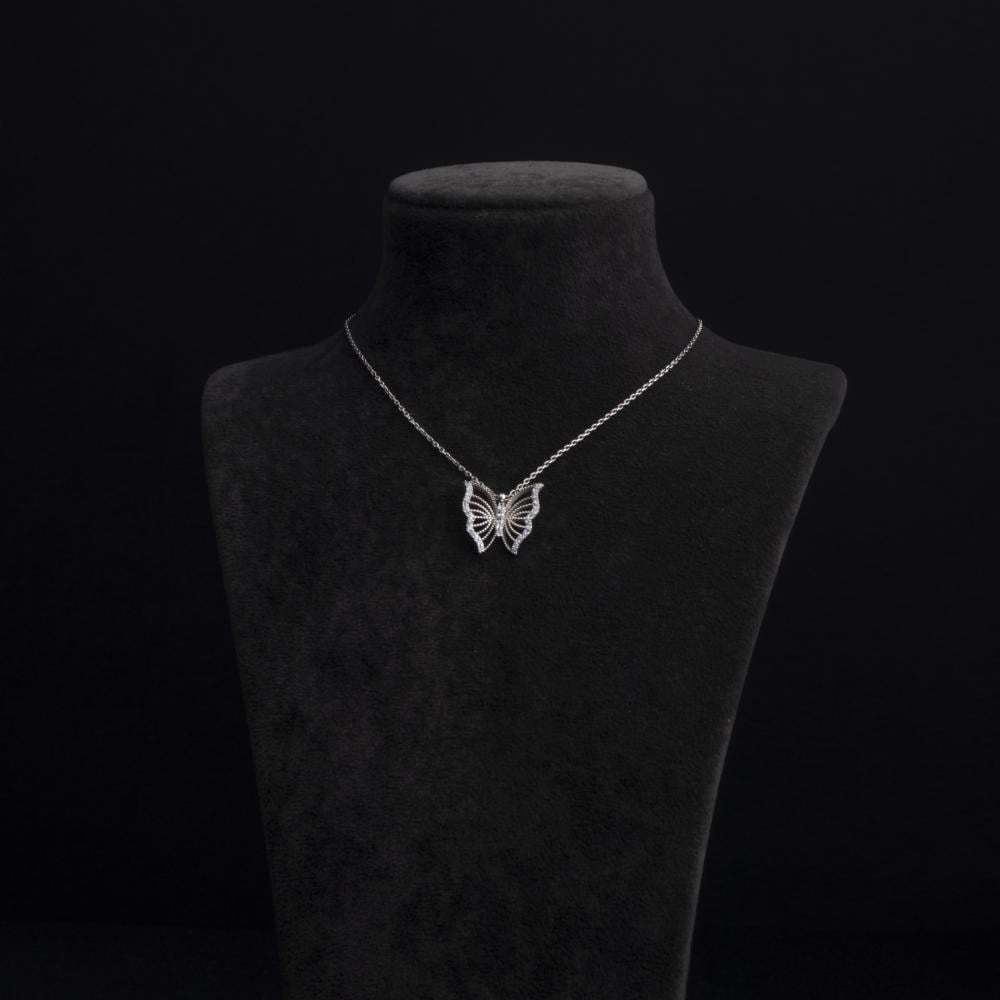 سلسال على شكل فراشة فضة عيار 925