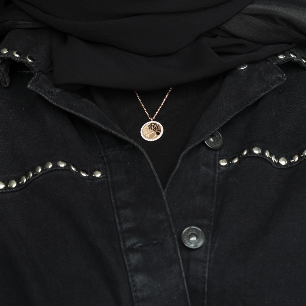 سلسلة فضة نسائية بتصميم الشجرة المعمرة من فيرونا