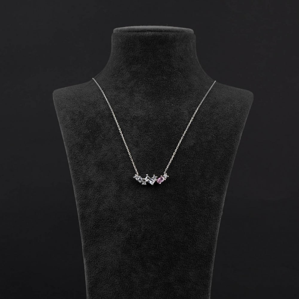 سلسال فضة عيار 925 مع أحجار راقية