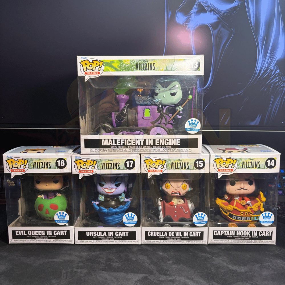 Funko Pop! Disney Villains: Villain Train Full Set #13 - #17 - BAN