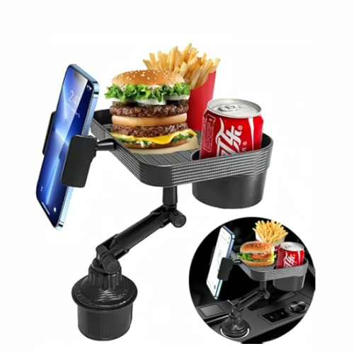 طاولة طعام السيارة بـحامل اكواب ومثبت للجوال 2 في 1 من يوفو Y-4864