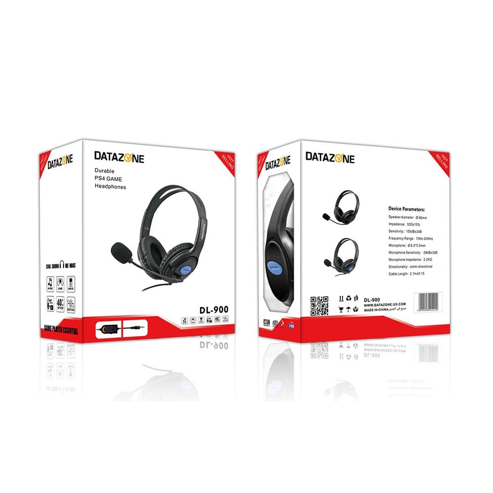 DATAZONE Wired headset for gaming and laptops with noise