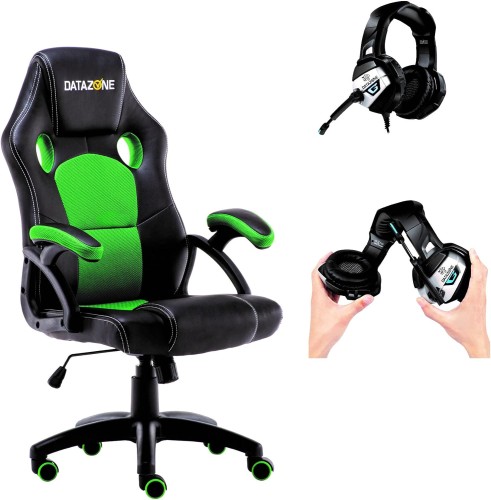 Gaming chair with discount headphones