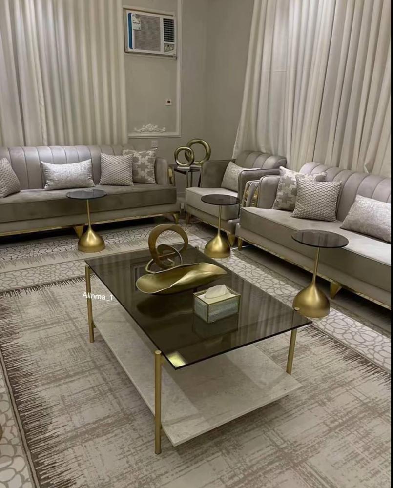 طقم طاولة ضيافة زجاج