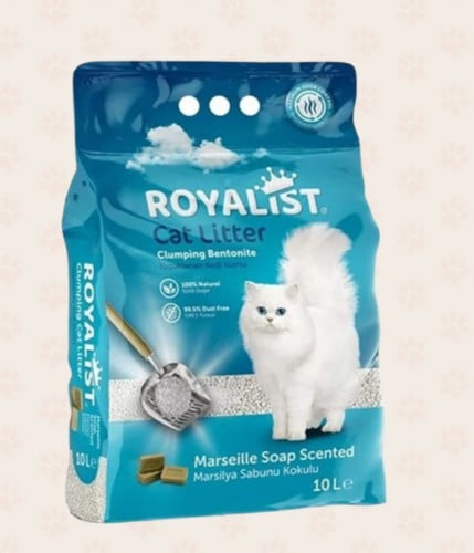 روياليست رمل قطط برائحة الصابون بدون غبار 10 لتر