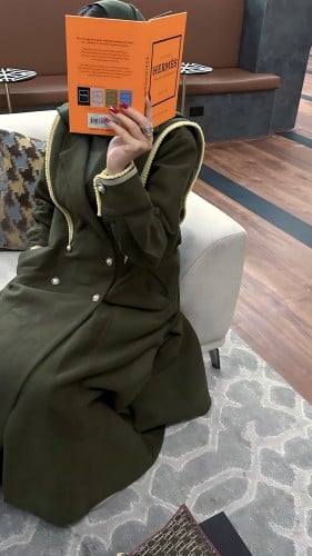 عبايه شتويه كلاسيكيه