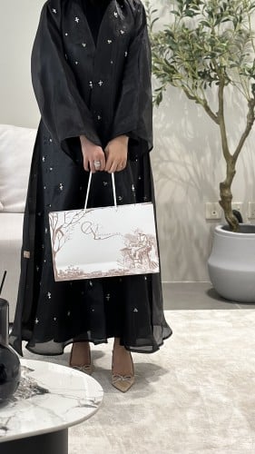 BLACK ORGANZA القطعه الشفافه فقط