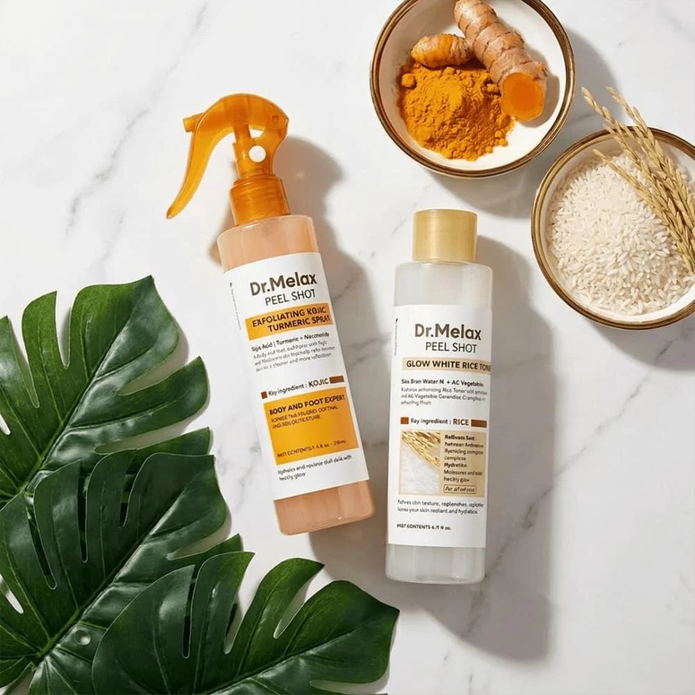 مجموعة الأرز والكوجيك من دكتور ميلاكسين: روتين بسيط لتفتيح البشرة وإشراقتها