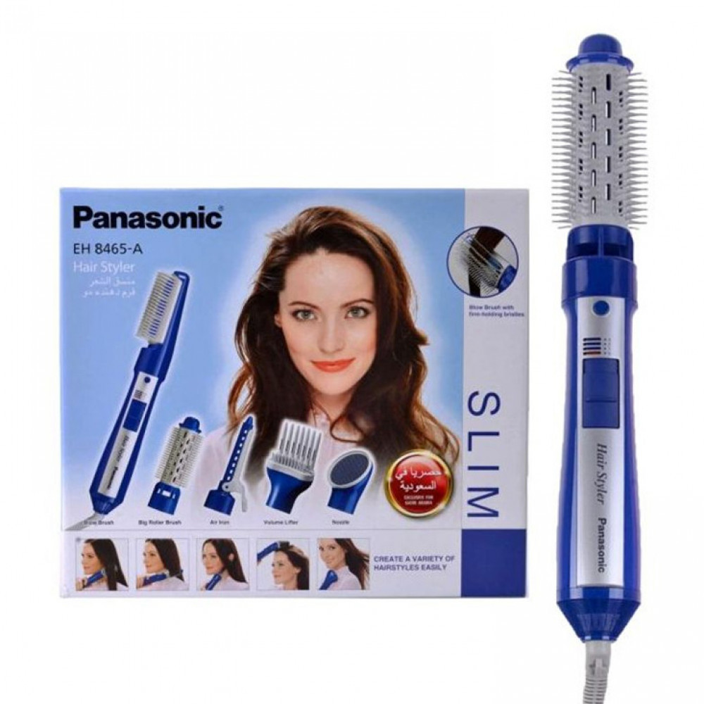Panasonic hair dryer and styler - 5 pieces - 650 Watt - EH 8465-A - متجر  كماليات كل ما تحتاج اليه باقل الأسعار