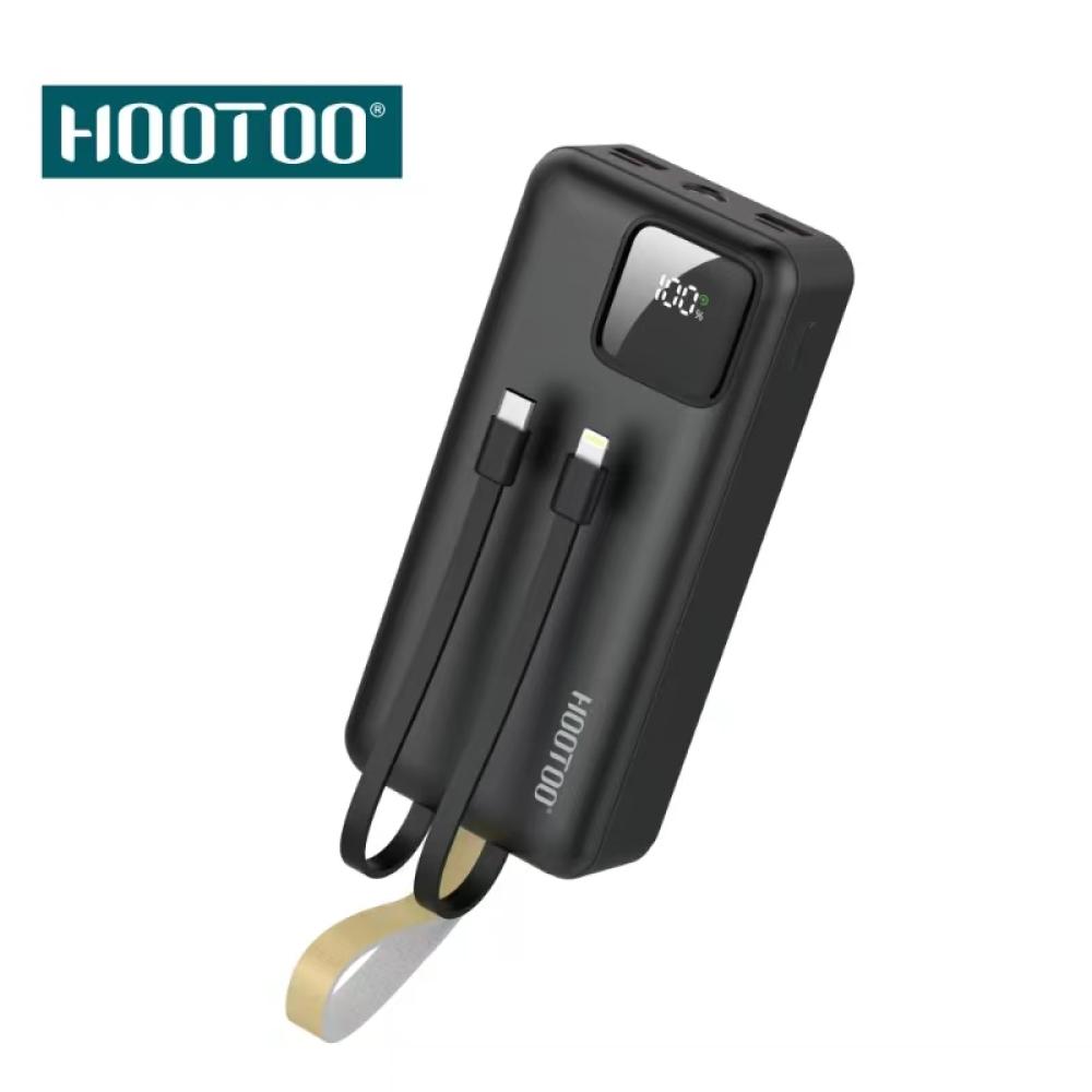 باور بنك بقوة 30000 الف بطارية تخزين من هوتو hootoo عداد تنازلي POWER BANK MX219 لون ابيض