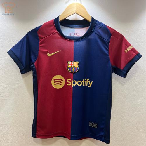 طقم نادي برشلونة الاساسي أطفال 24/25