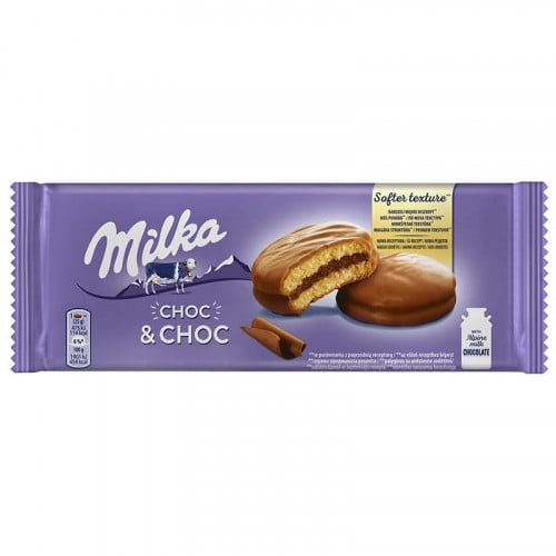 كيك ميلكا بالشوكولاتة - Biscuits Milka Choc & Choc